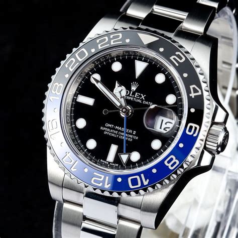 rolex gmt master ii black blue bezel|rolex gmt master oystersteel.